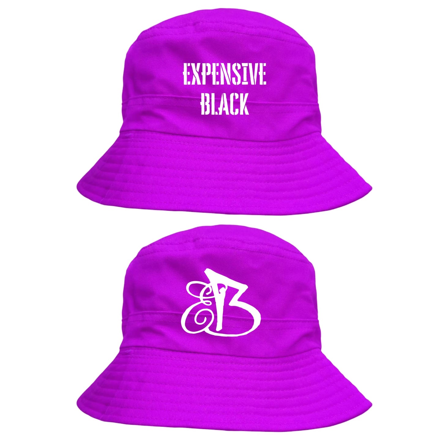 Expensive Black double-sided bucket hat