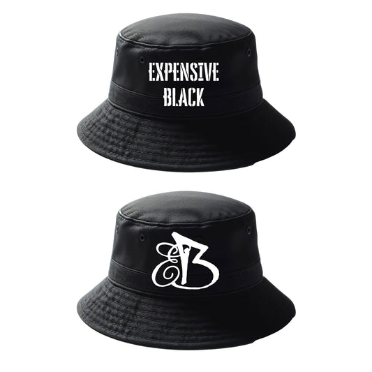 Expensive Black double-sided bucket hat